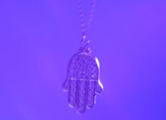 Hamsa Necklace taken by Shayna SchreiberMaddieRenert for My Hamsa Necklace by